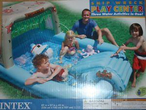 Waterfall Park Inflatable Pool Kids Play Center Slip Slide Splash Dinosaurs Toys