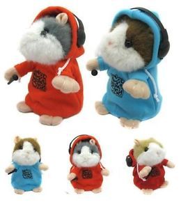 Lovely DJ Pet Rapper Early Learning Hamster Talking Toy Kids Repeat Mimicry
