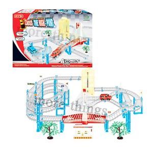 Track Racing Cars with Light Music Boys Kids Toys Slot Car Set 47cm x 90 cm 6202
