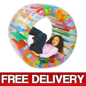 Inflatable Roller Wheel Childrens Kids Indoor Outdoor Toy Human Hamster Wheel