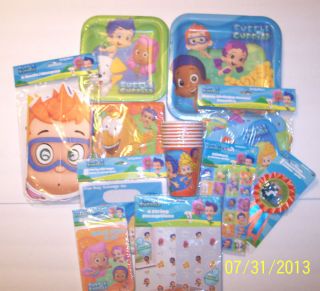 Birthday Party Decorations Bubble Guppies 80pc Birthday Supplies Nick Jr