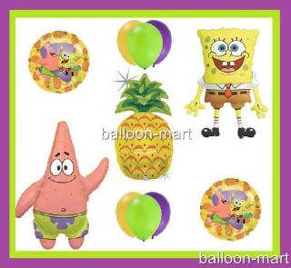 Birthday Party Decorations Supplies Spongebob Patrick Ocean Theme Balloons Boys