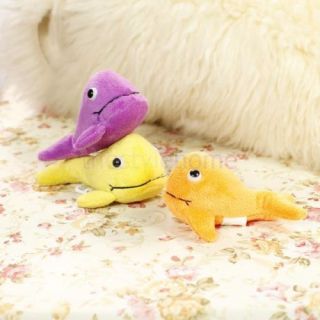 3pcs Assorted Color Plush Whale Doll Fun Toy and Great Room Decoration for Kids