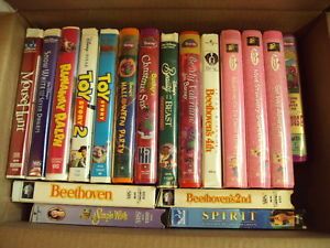 Lot 18 Children's VHS Strawberry Shortcake Barney Disney Toy Story Beethoven