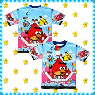 Angry Birds Official T Shirt Top Age 3 14 Years Toys Boys Kids Girls Clothes