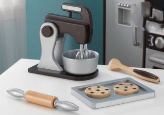 KidKraft Espresso Baking Kids Pretend Play Set w Accessories 63318