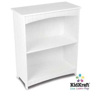 Bookcase Book Shelf Kids Room Toy Storage White Furniture Wood Wooden Childrens