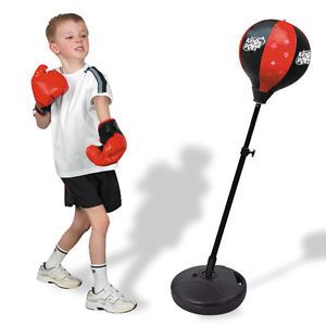 Punching Boxing Bag Glove Set Children Kids Toy Bag Agility Speed Ball Stand Boy