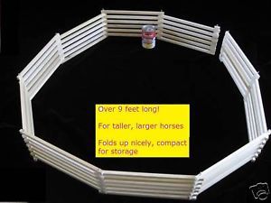 Folding Wood Toy Fence for Larger Breyer Horses for Kids Wooden Farm Fence Cool