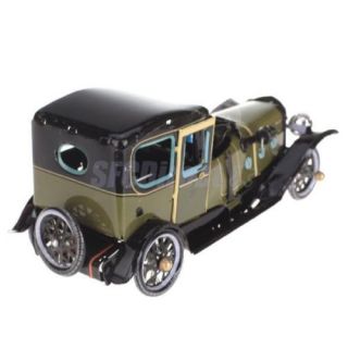 Retro Wind Up Chauffer Driven Saloon Touring Car Sedan Toy Gift Home Decoration