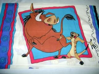 Original Disney Lion King Pillowcase Nala Simba Pumba