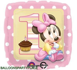 Disney Minnie Mouse Balloon Party Supplies Decorations 1st Birthday First Baby