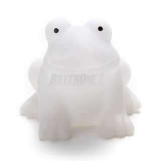 LED Frog Decor Lamp Color Changing Night Light Bedroom Kid Nursery Toy