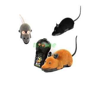 1XMINI Scary RC Simulation Plush Mouse Mice with Remote Controller Kids Toy Gift