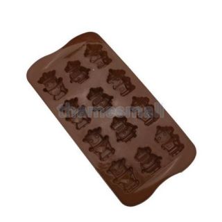 New Robot Pattern Silicone Chocolate Cake Jelly Muffin Mold Tray Party DIY Food