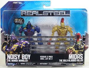 Real Steel Movie Action Figure 2pack Noisy Boy vs Midas Kid's Toy