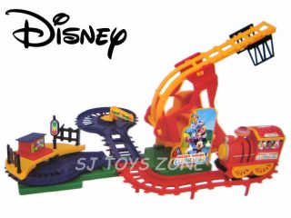 Disney Mickey Mouse Christmas Train Set with Rail Truck Sound and Light Kids Toy