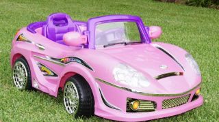 Girls Pink Kids Ride on Car Power RC Wheels  Remote Benz Car 6V 10AH Battery