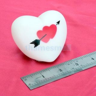 6pcs Heart Arrow Pattern Color Changing LED Night Light Mood Lamp Party Decor