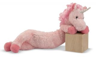 New Pink Unicorn Stuffed Animal Plush Soft Toy Melissa Doug Longfellow 7458