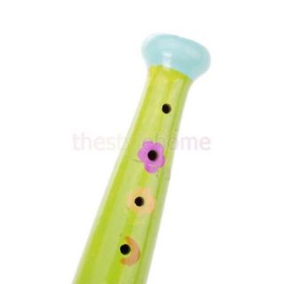 2X Wooden Flute Kids Music Educational Toy Lightweight Portable