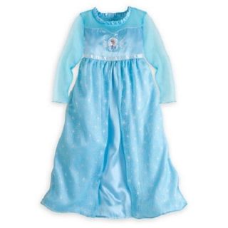  Deluxe Frozen Princess Elsa Pajamas Nightgown PJ Dress 5 6