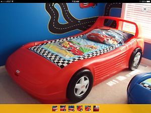 2 X Little Tikes Race Car Beds Blue Fantastic Deal On Popscreen