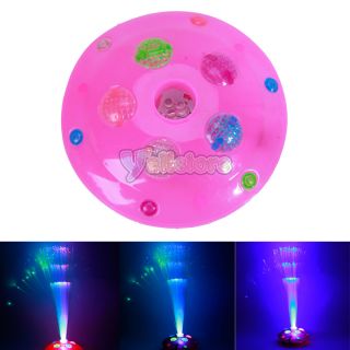 New Home Color Changing LED Fiber Optic Nightlight Lamp Light Pink Stand Home