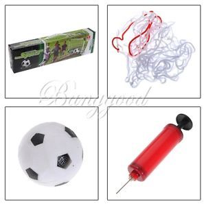 Kids Mini Football Soccer Goal Post Net Ball Pump Indoor Outdooor Child Toy