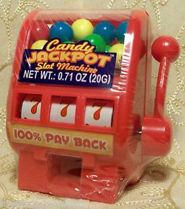 Kidsmania Red Candy Jackpot Slot Machine Dispenser Novelty Toy New 