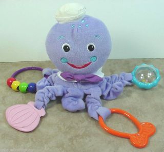 Baby Einstein Kids II Purple Octopus Nursery Toy Teethers Plush Stuffed Animal