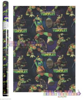 Roll of Teenage Mutant Ninja Turtles Gift Wrap Paper Birthday Party Supplies