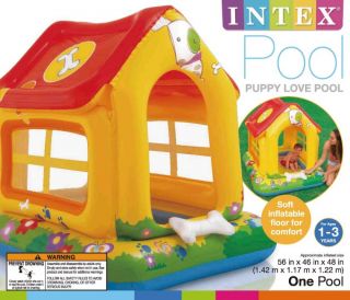 Intex Puppy Love Center Kids Inflatable Wading Pool House 57429EP