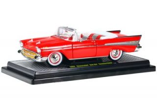 M2 Machines 1957 Chevy Bel Air Convertible 1 24 ` G Scale Diecast Car Release 20