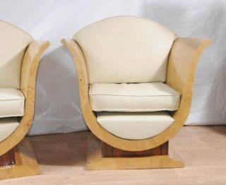Pair Art Deco Sofa Arm Chairs Club Chair Vintage Furniture