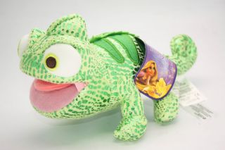 Disney Tangled Rapunzel Stuffed Plush Figure Chameleon Pascal 8" Green Toy