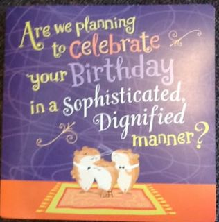 Hallmark 11" Oversized Musical Birthday Card Plays "The Hamster Dance Song"