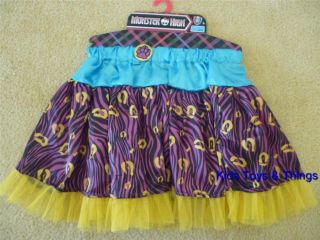 Child's Monster High Clawdeen Wolf Design Dress Up Skirt Brand New