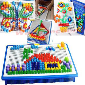 Plastic Nail Composite Picture Greative Mosaic Kit Puzzle Toy for Kids Children