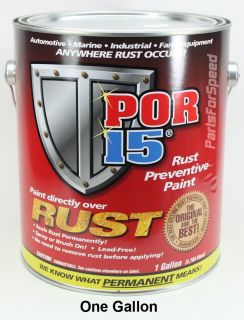 Por 15 1GSB Rust Preventive Paint Semi Gloss Black Gallon