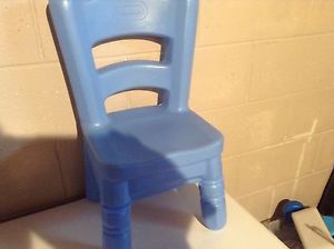 Hard Plastic Little Tikes Blue Victorian Chair for Tender Heart Table
