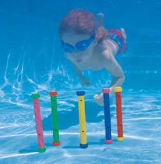 Intex Underwater Swimming Diving Swimming Pool Toy Play Sticks 5 Pack 55504