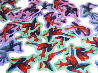 Spiderman 100 Stickers Scrapbooking Craft Table Scatters Kids Party Favors