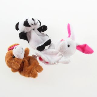 Baby Kids Child Educational Toys Finger Puppet Plush Learn Cartoon Animal Dolls