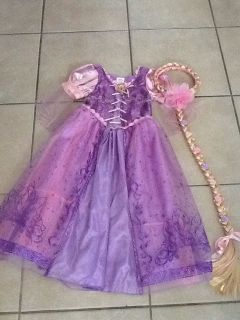  Rapunzel Tangled Deluxe Costume Dress Medium Size 7 8 Halloween