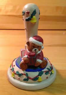 Papel Giftware Cute Hand Painted Christmas Teddy Bear Cookie Press Santa Suit