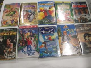 Lot of 160 Children's Kids VHS Tapes Cartoons Movies Pinocchio Babe Toy Story