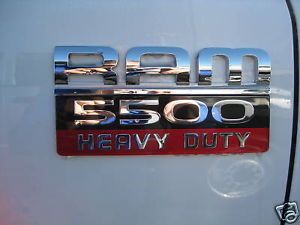 Dodge RAM 5500 Heavy Duty Emblem Badge Decal Mopar