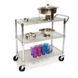 Heavy Duty Commercial Chrome Plated Utility Cart