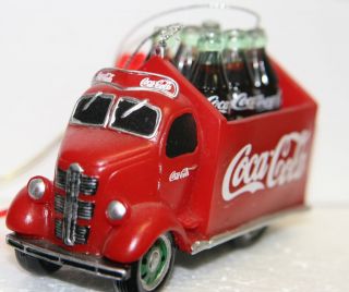 New Kurt Adler Vintage Coca Cola Delivery Truck Christmas Ornament CC0746